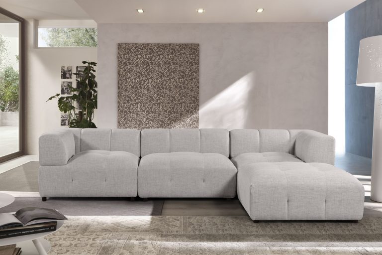 Telarah Corner Seater upholstered in ‘Domus’ Linen Fabric